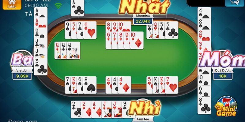 Phỏm câu bài để tạo phỏm nhanh