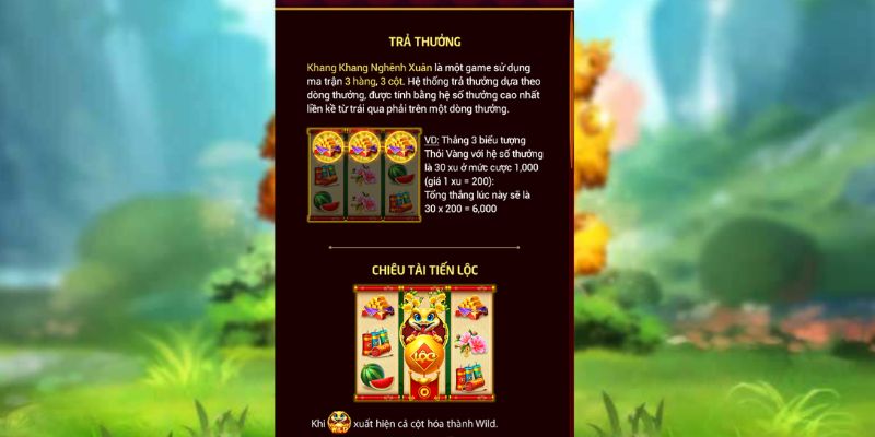 Nổ hũ Khang Khang Nghênh Xuân đồ họa tươi vui