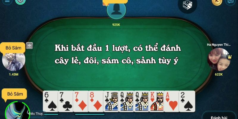 Sâm Lốc kiểm soát lượt đánh cuối ván