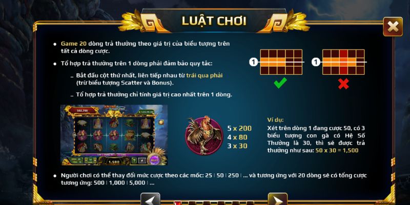 Sơn Tinh Thủy Tinh cược thấp dò nhịp