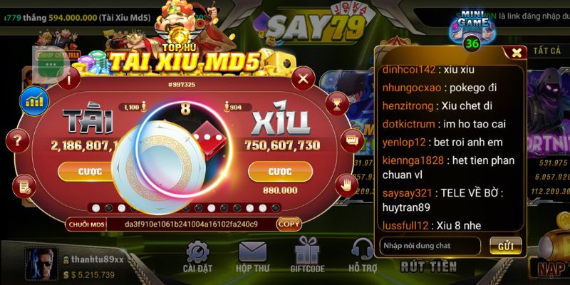 Tài xỉu MD5 quản lý vốn theo nhịp ván